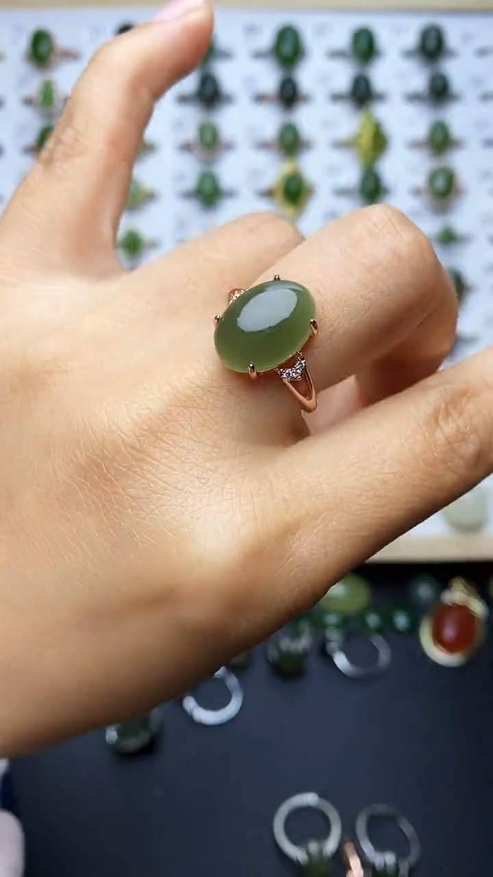 【闪购商品】和田玉戒指未镶嵌1