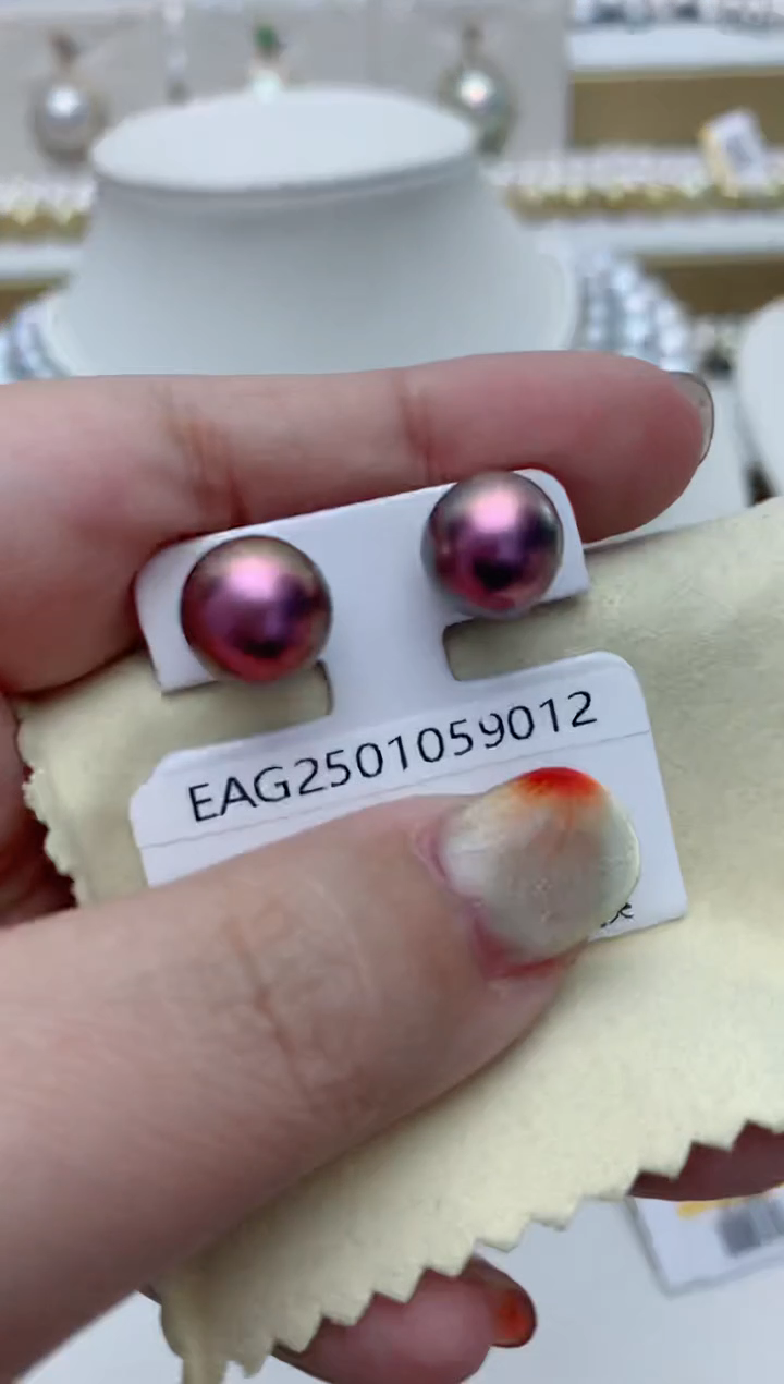 【闪购商品】淡水珍珠耳饰银S925镶嵌e45