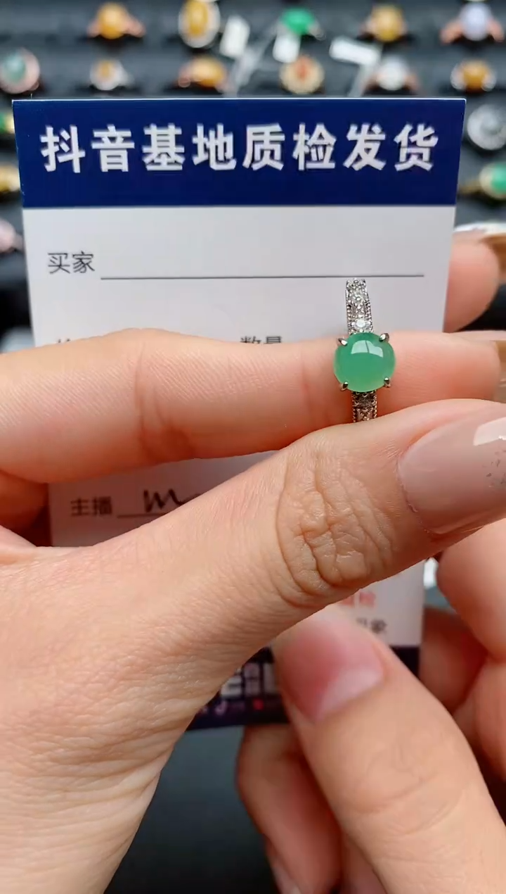 【闪购商品】翡翠戒指银S925镶嵌...........
