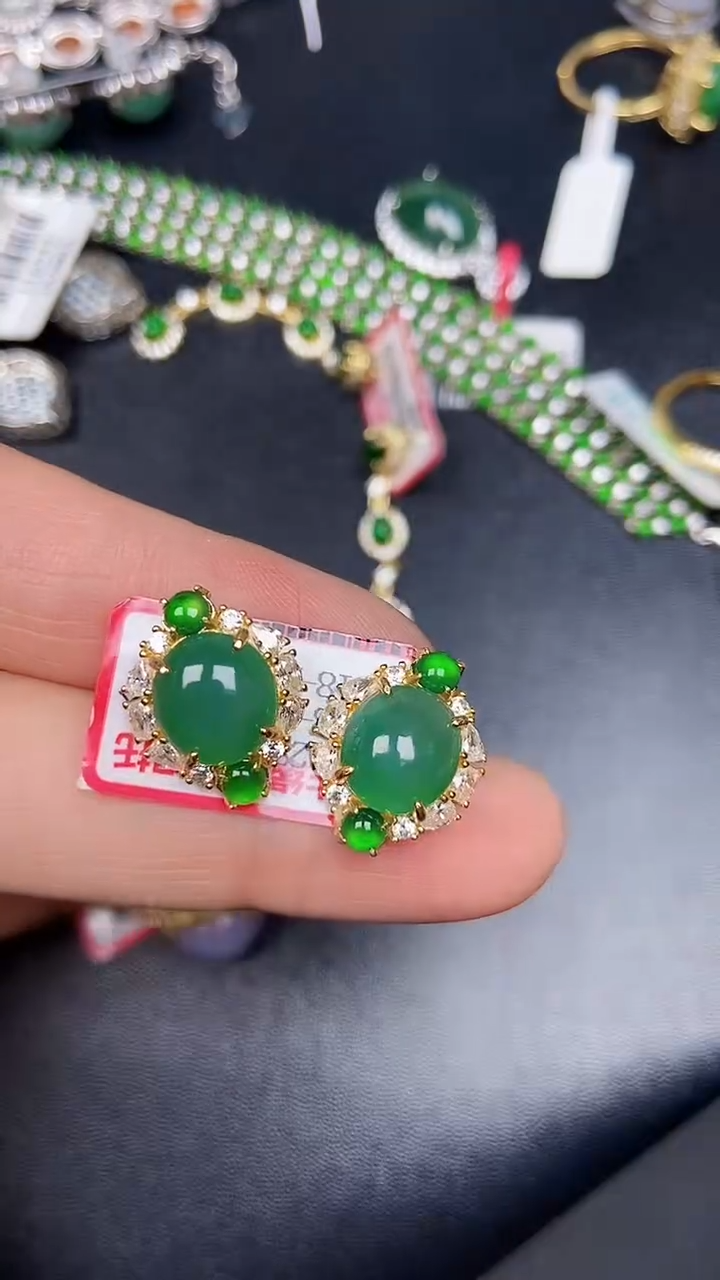 银S925镶嵌戒指翡翠2530