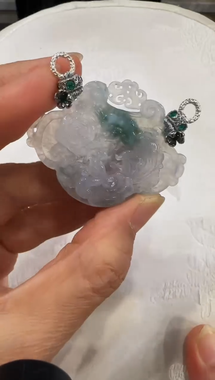 颈饰未镶嵌翡翠国风