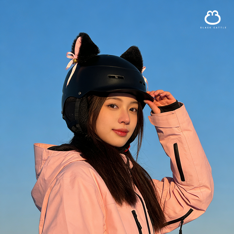  专业滑雪头盔男女通用单双板防撞护具装备保暖儿童雪盔雪镜一体