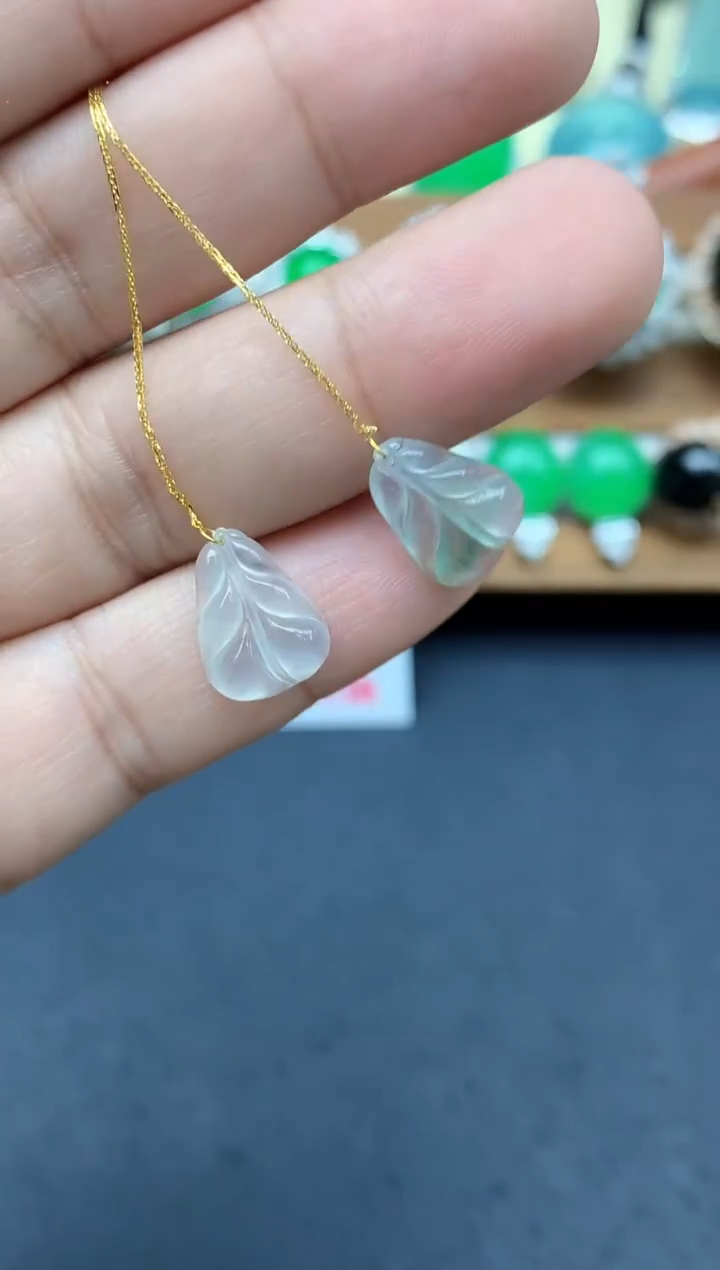 18K金镶嵌翡翠耳饰228-中国好珍宝