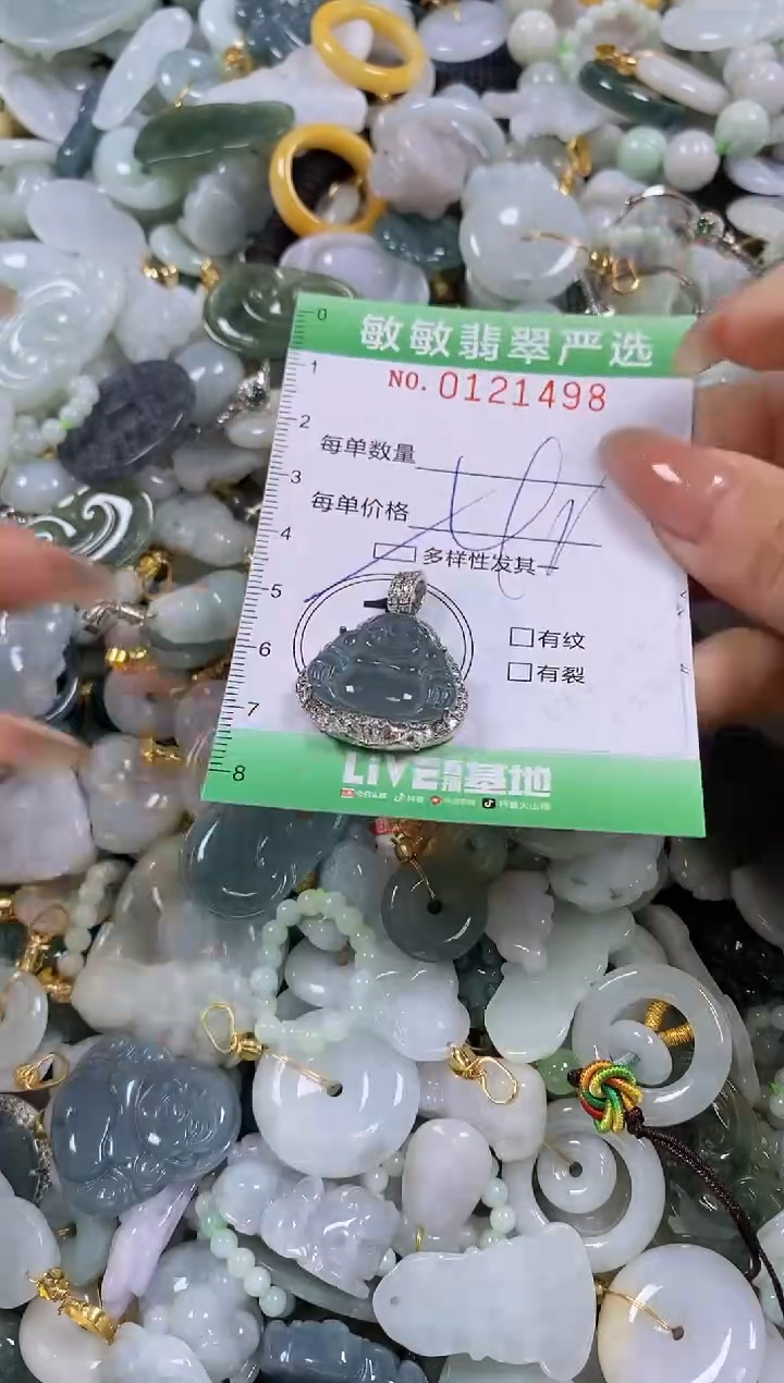 【闪购商品】翡翠颈饰未镶嵌闪购0121498多样性发其一