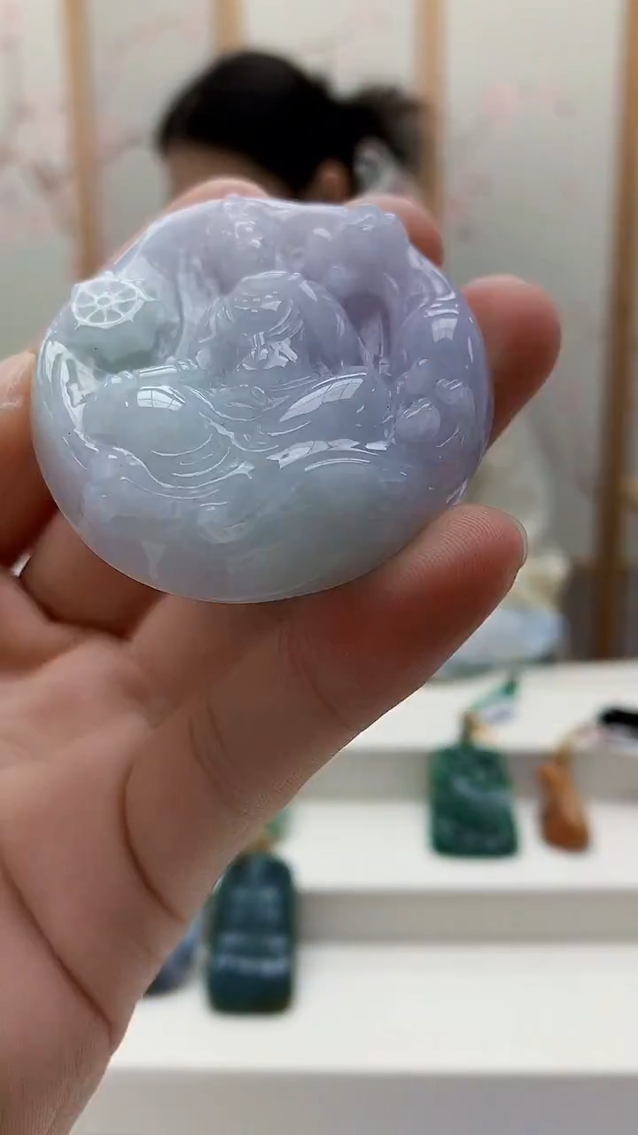 未镶嵌定制翡翠4812bb-毛货挂件48