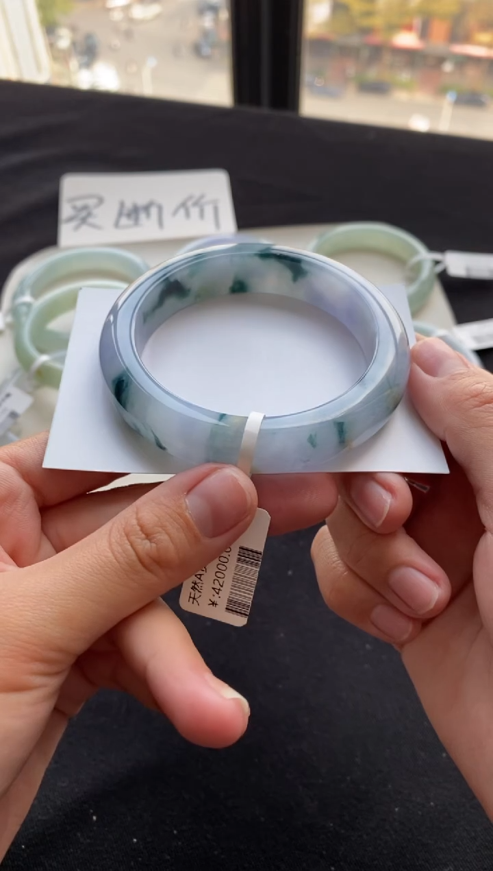 【闪购商品】翡翠手镯未镶嵌58正圈--不退不换