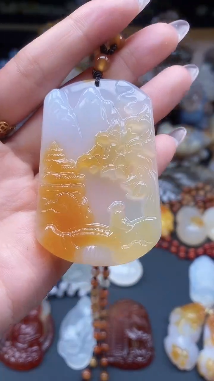 【闪购商品】玛瑙/玉髓颈饰未镶嵌dd