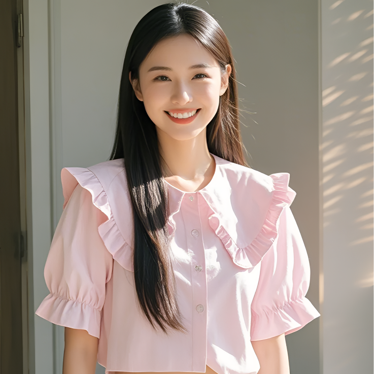 新款早春气质设计感时尚百搭小众女士上衣（401-500）