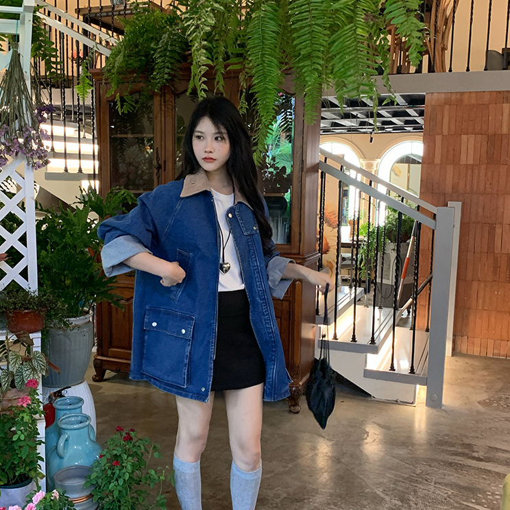 （701-800）牛仔外套显瘦百搭夏季百搭默认瑕疵