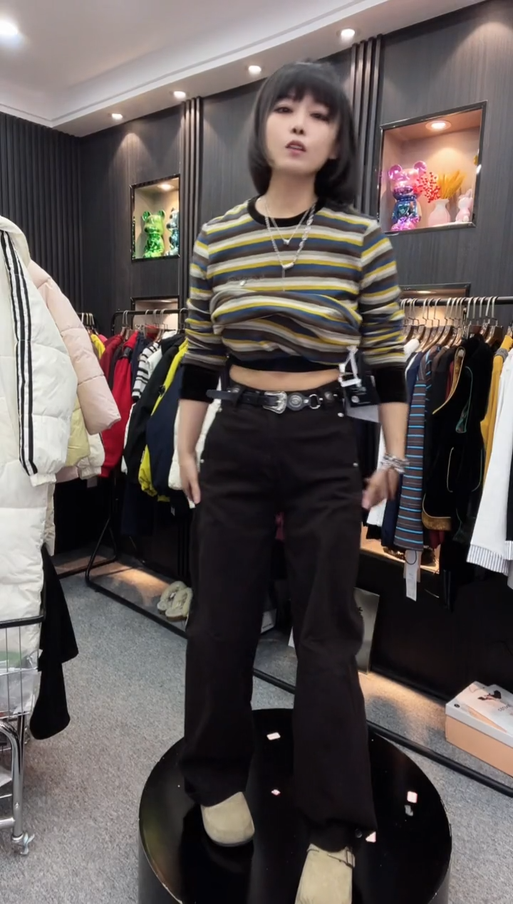 9915牛仔裤---咖色32码