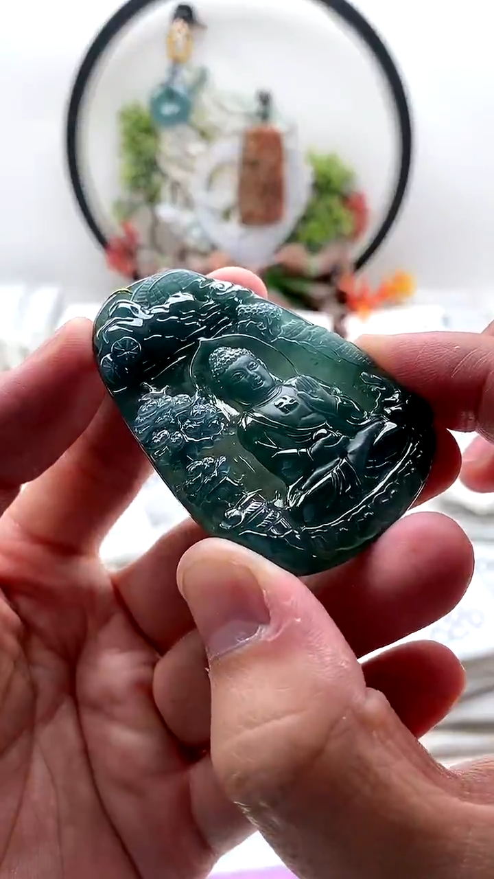 颈饰未镶嵌翡翠阿弥陀佛