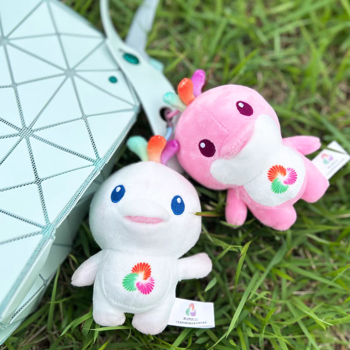 官方正品.十五运会吉祥物毛绒挂饰 喜洋洋大湾鸡周边