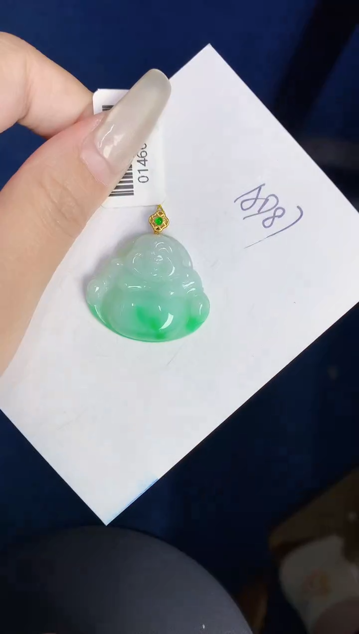 【闪购商品】翡翠颈饰18K金镶嵌000000000000