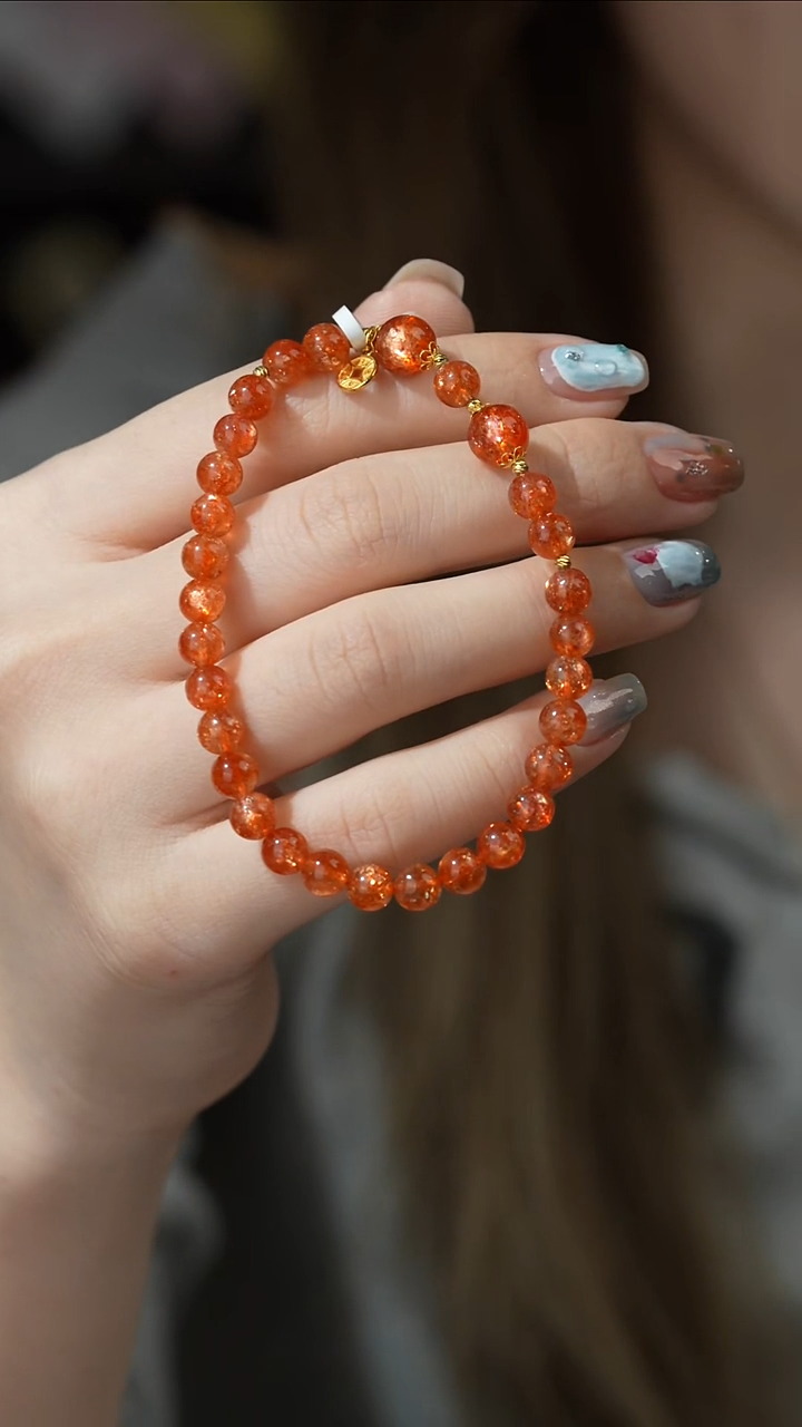 单圈18K金镶嵌长石M24（多样性发一件）5mm+