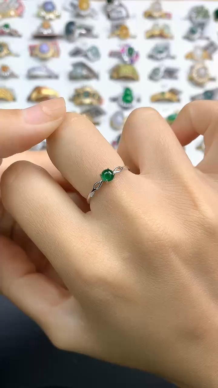 【闪购商品】翡翠颈饰银S925镶嵌翡翠  银S925镶嵌