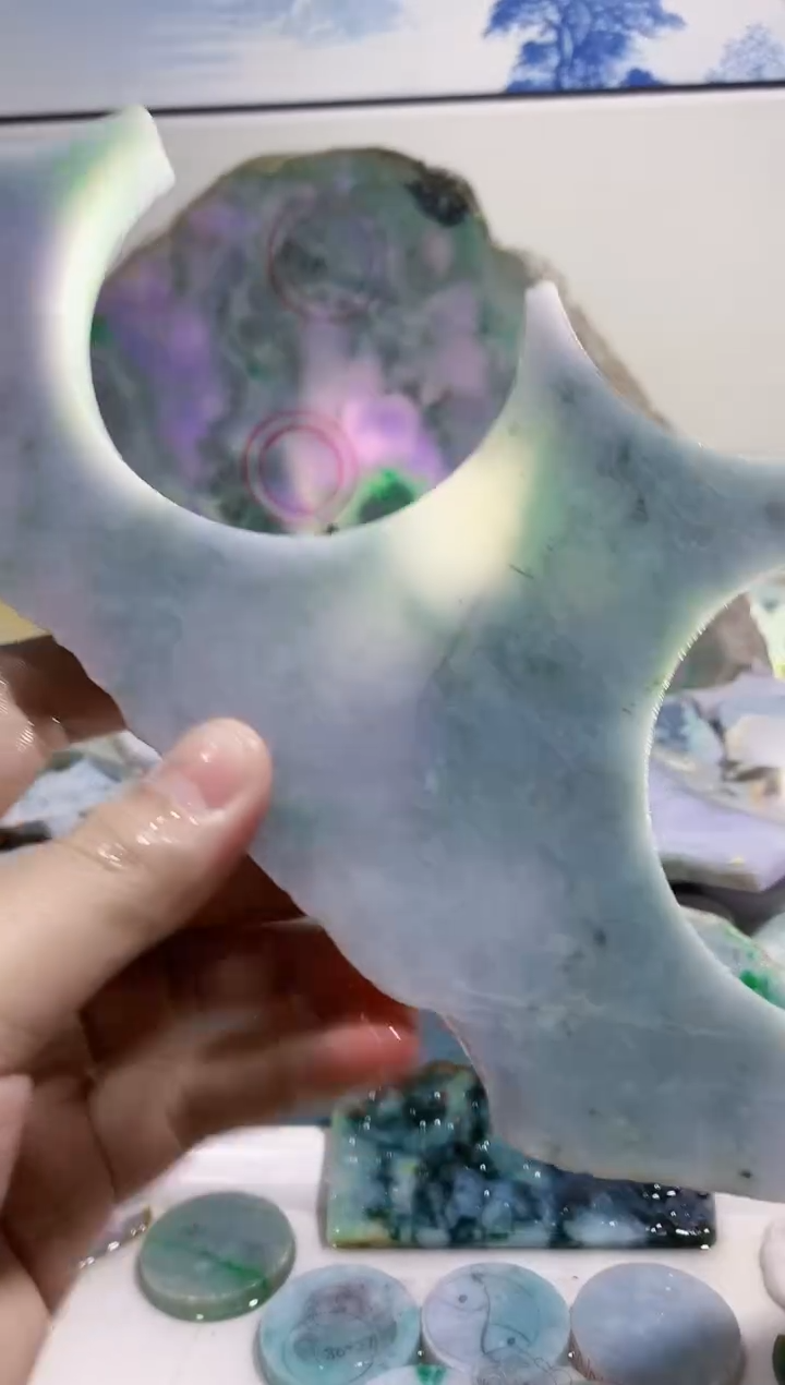 裸石翡翠0蒙0翡翠珠宝986