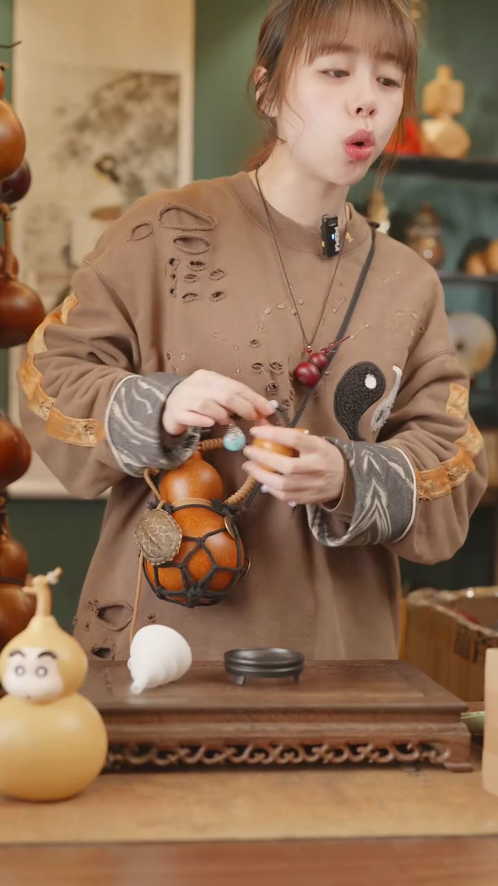 【闪购商品】19号精品天然大漆工艺防渗内胆酒葫芦~