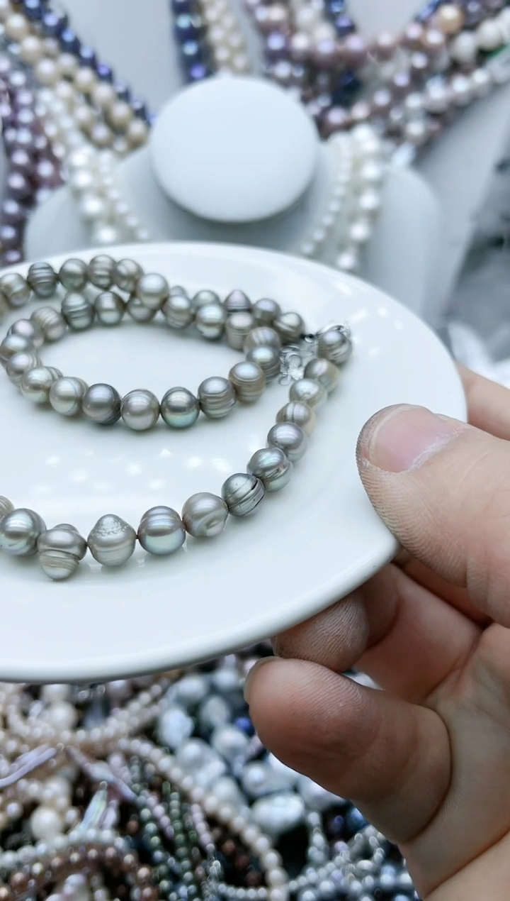 【闪购商品】淡水珍珠颈饰钛钢1