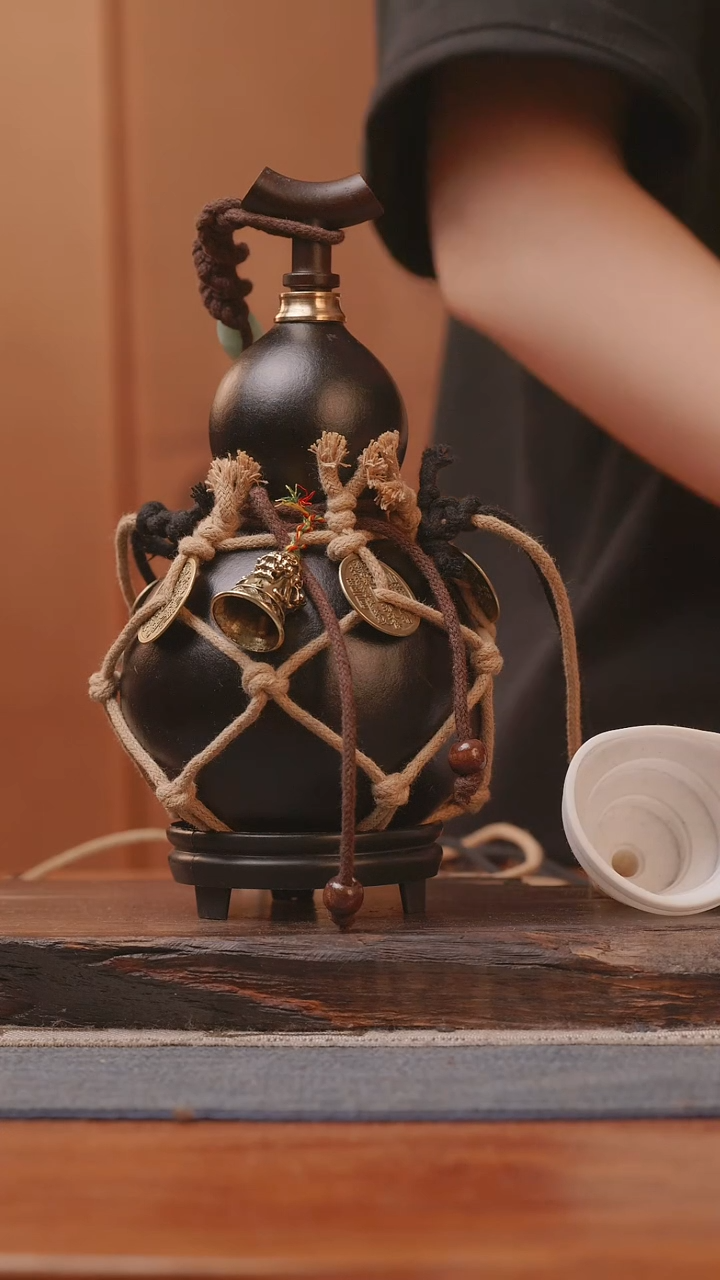 1856号精品大漆葫芦防腐防渗装水茶酒