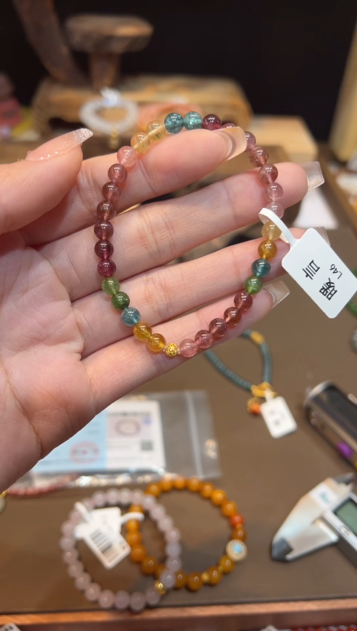 【闪购商品】碧玺手链未镶嵌手饰@@