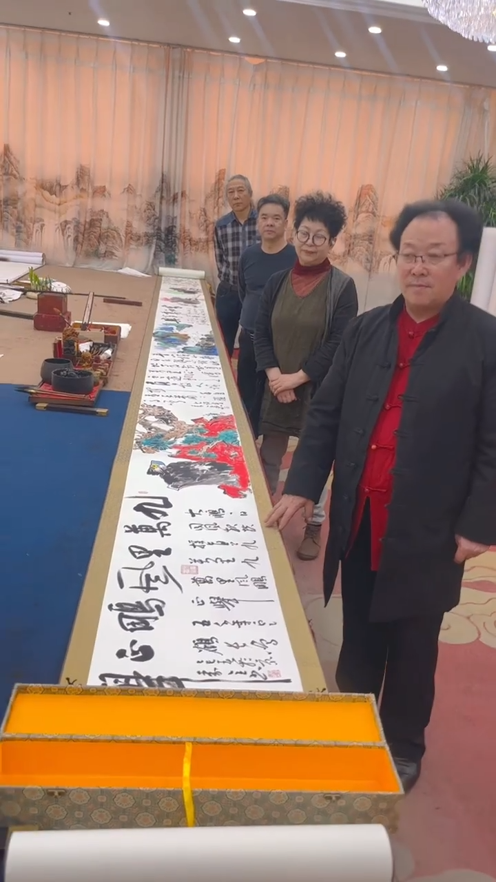 【闪购商品】书法多人合作长卷证书