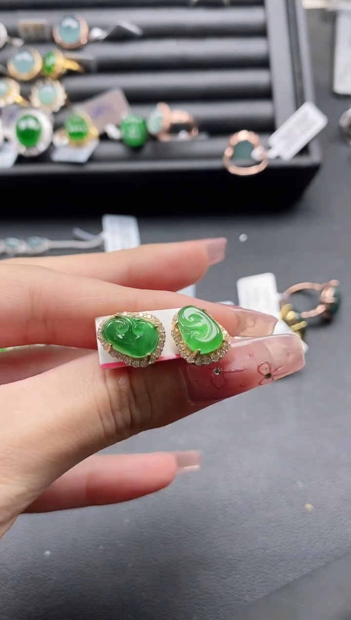 【闪购商品】翡翠戒指银S925镶嵌1111