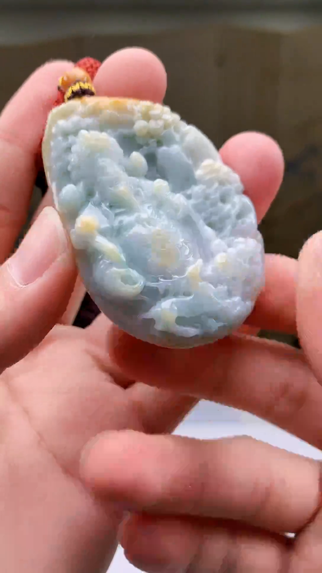 【闪购商品】定制翡翠未镶嵌4902bb-毛货挂件83