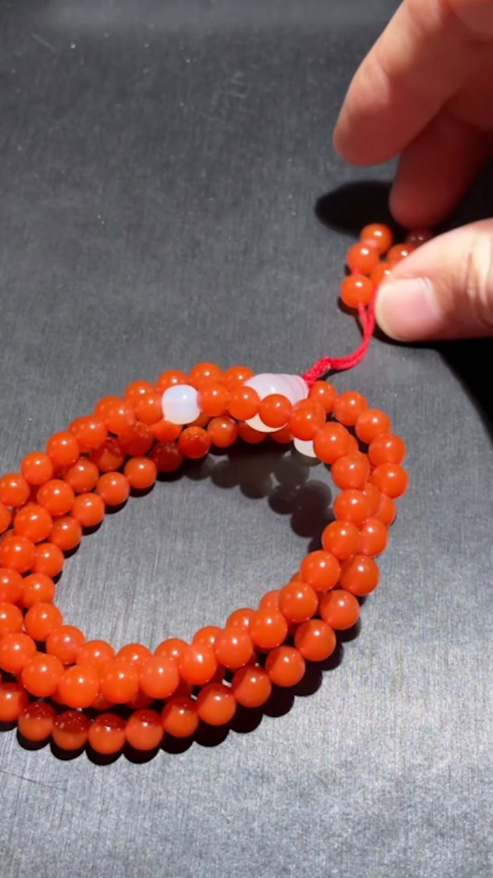 【闪购商品】南红玛瑙多圈手串未镶嵌11241126-12