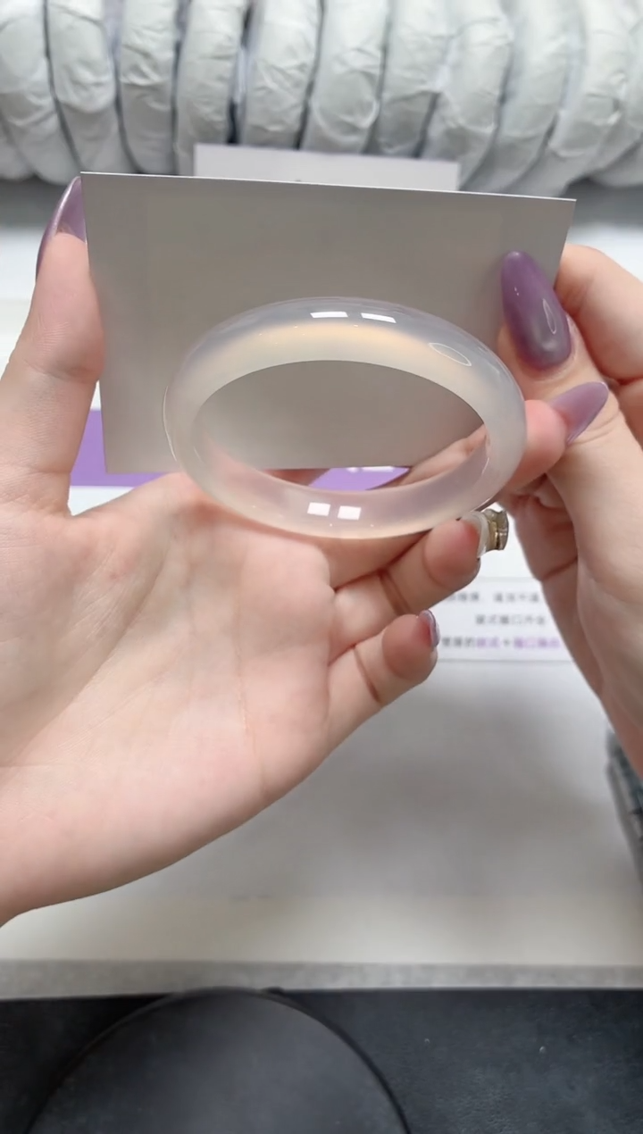 石英质玉手镯未镶嵌30-荔枝56.1