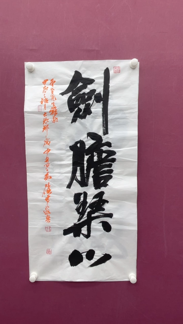 【闪购商品】书法剑胆琴心书法作品