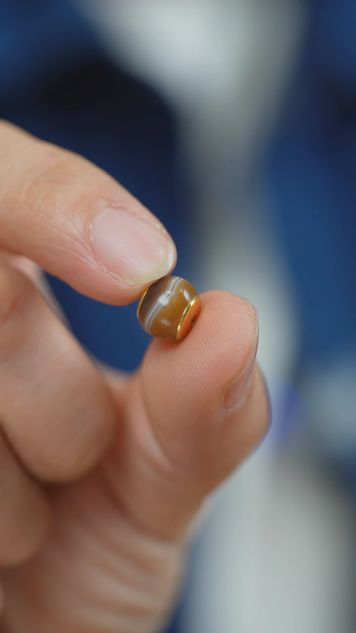 【闪购商品】玛瑙/玉髓配珠未镶嵌药师配珠9.3*7.5mm