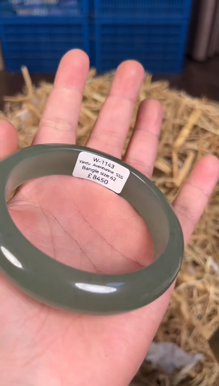 未镶嵌手镯石英质玉W1143