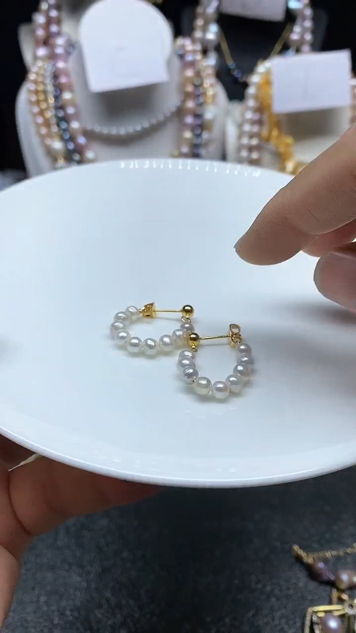 【闪购商品】淡水珍珠耳饰未镶嵌多人