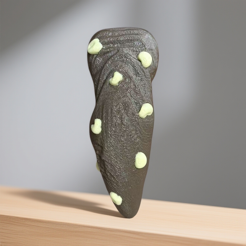 一根带着玉米的粑粑