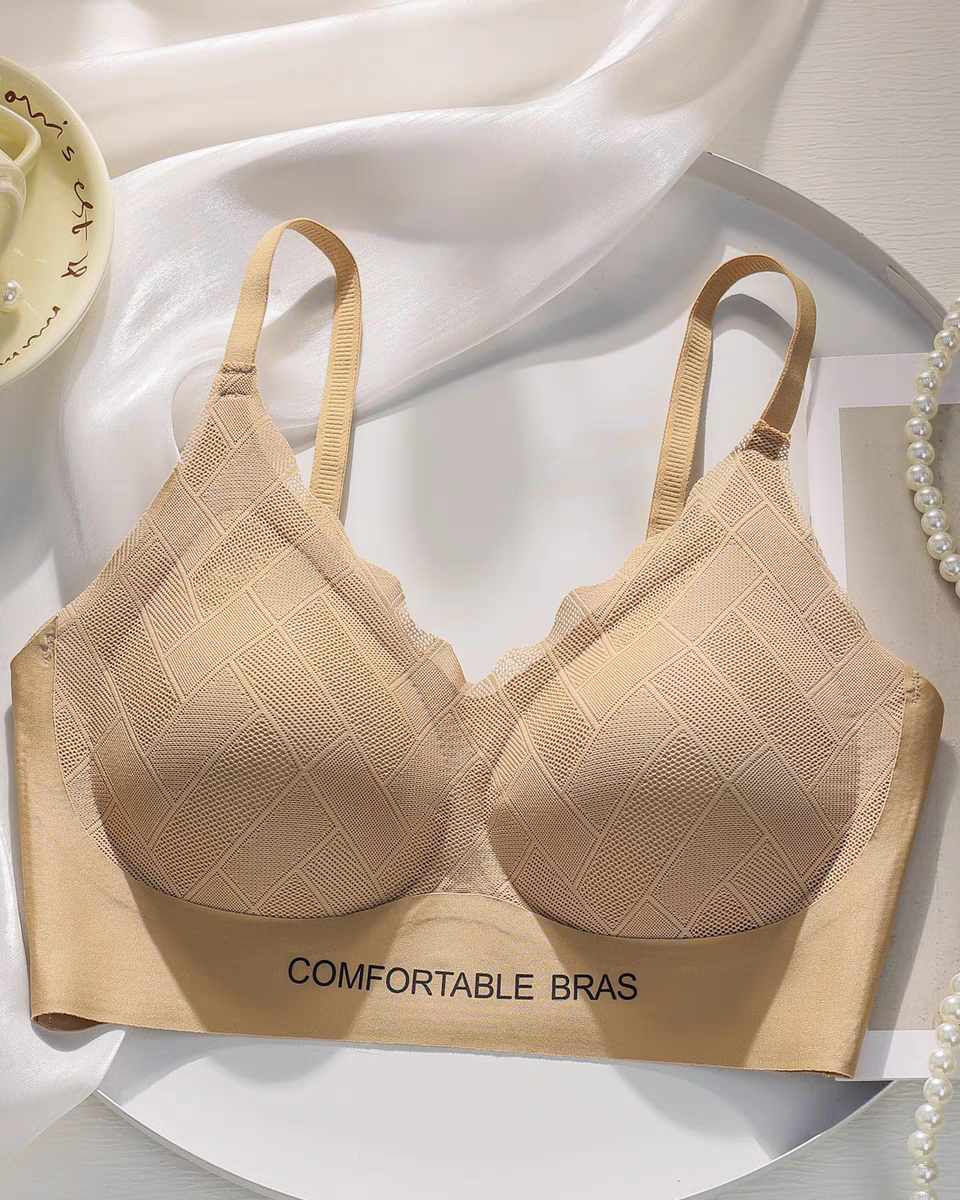 冰丝薄款无痕裸感内衣女收副乳美背文胸0307#