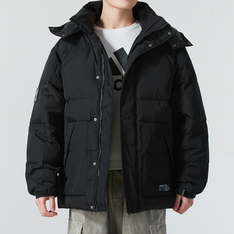 adidas阿迪达斯三叶草羽绒服男装冬季新款时尚保暖羽绒外套JD3753