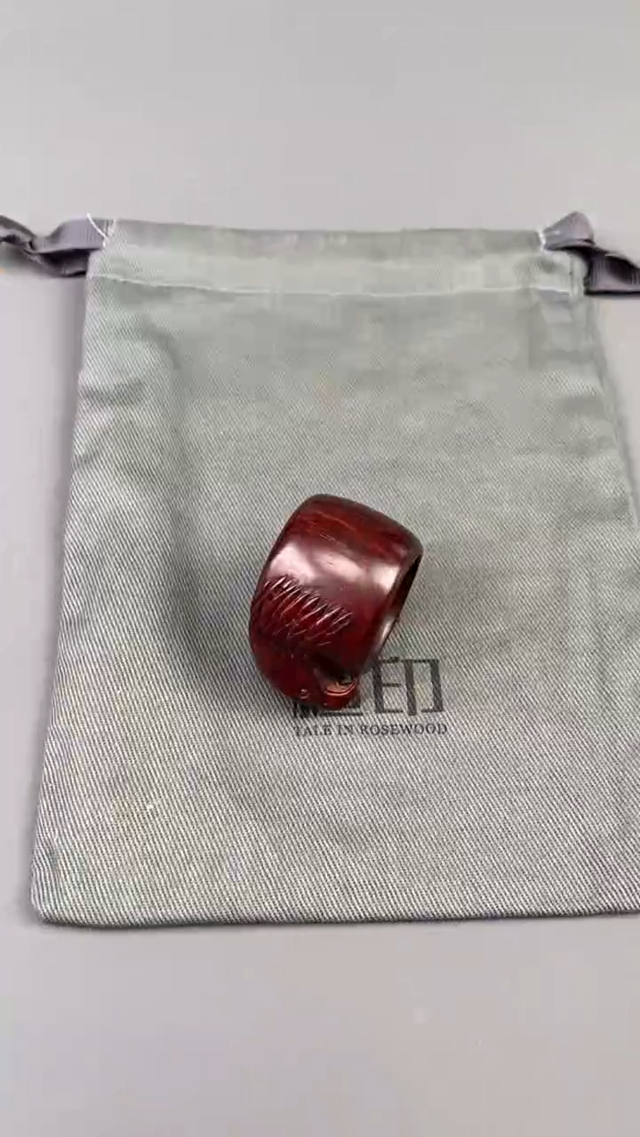 【闪购商品】檀香紫檀（小叶紫檀）把件印度小叶紫檀 鹰扳指