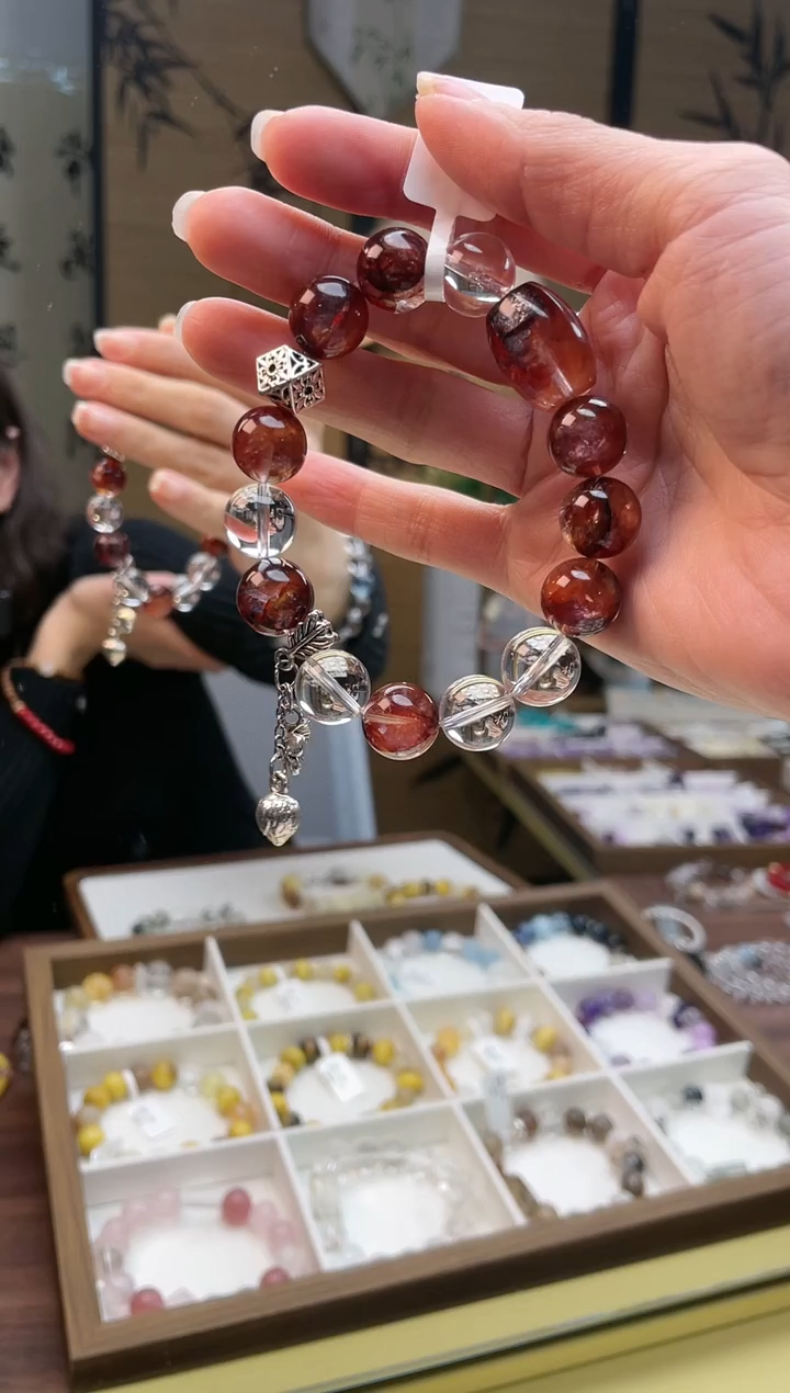 【闪购商品】水晶手链未镶嵌白水晶胶花