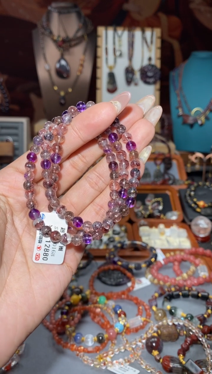 【闪购商品】水晶多圈手串未镶嵌超七