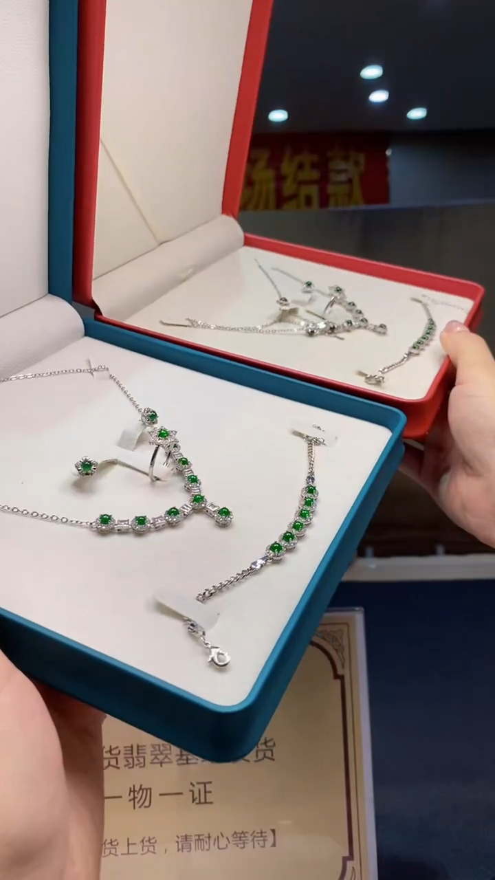 翡翠未镶嵌颈饰多样性发货【只发一套】*q30