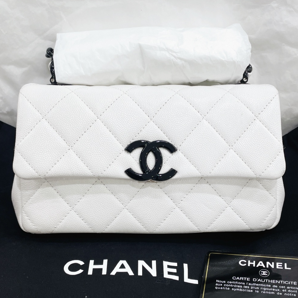 99新 Chanel/香奈儿 21C 熊猫鱼子酱 30开 单肩斜挎包 /7JJ39563