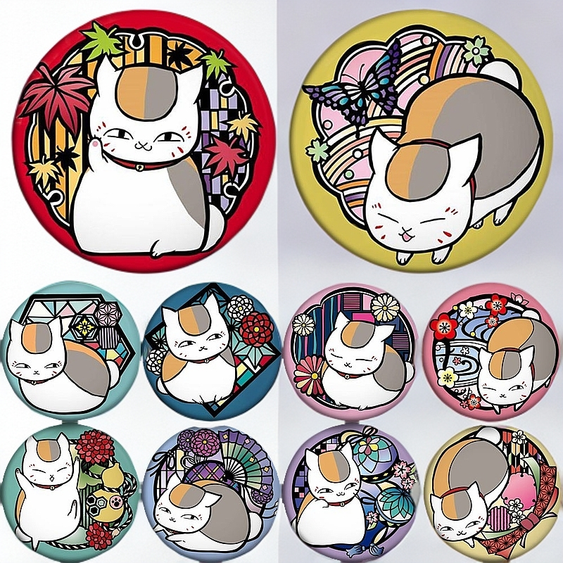 猫咪老师同人繁花系列吧唧（红）/花窗系列吧唧（蓝）