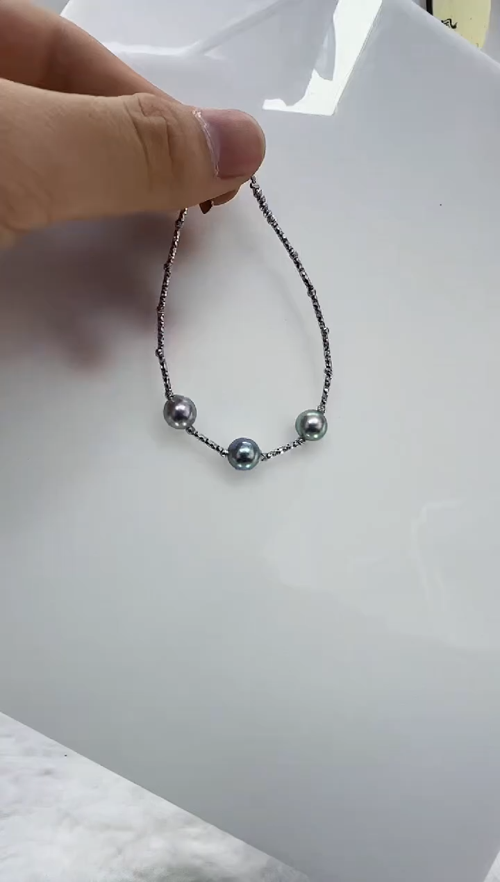 【闪购商品】海水珍珠DA银S925镶嵌v3232 手链