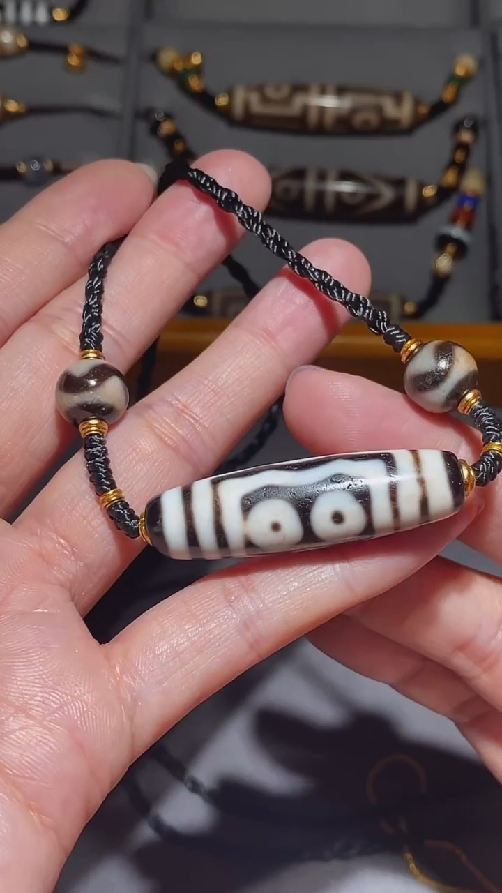 【闪购商品】玛瑙/玉髓颈饰未镶嵌Y62118黑白五Y锁骨链