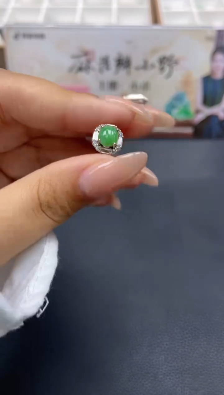 【闪购商品】翡翠戒指未镶嵌天然翡翠A货91