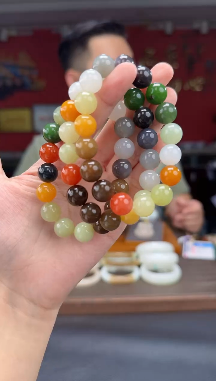 手串未镶嵌和田玉多宝单圈手串多样性发货拍一发一