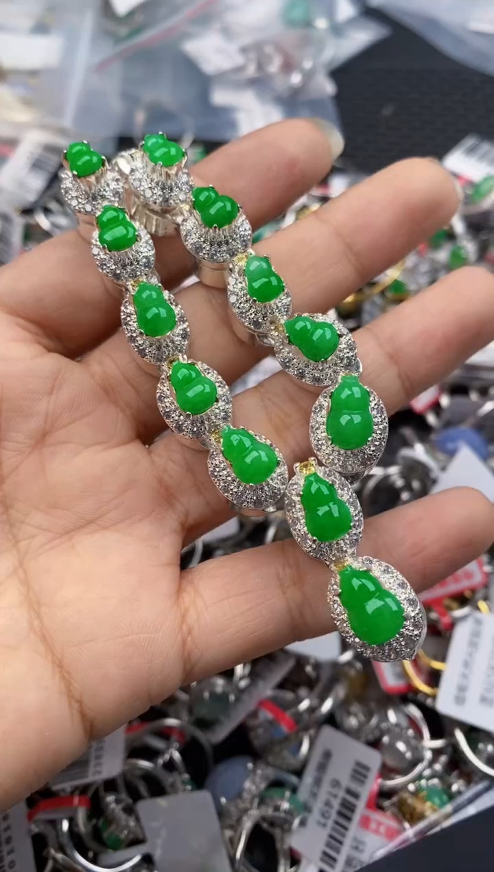 未镶嵌戒指翡翠333---5