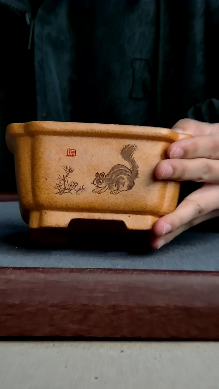 紫砂花盆13*11*7内径尺寸