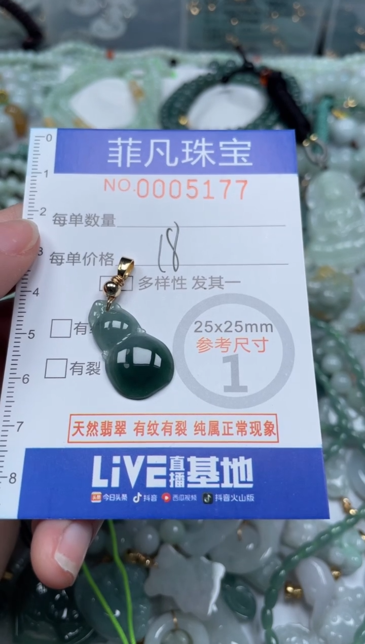 【闪购商品】翡翠颈饰未镶嵌00..5177