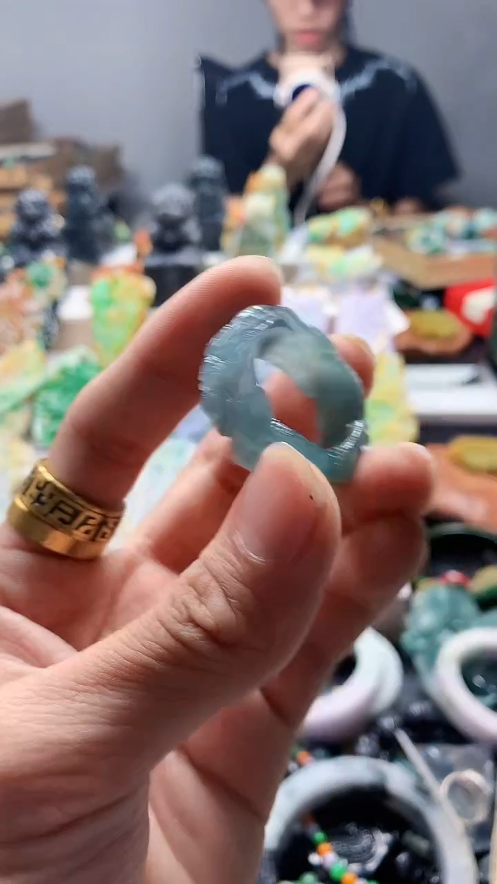 颈饰未镶嵌翡翠天然A货翡翠21.2圈口